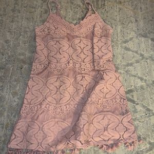 Pastel pink short dress